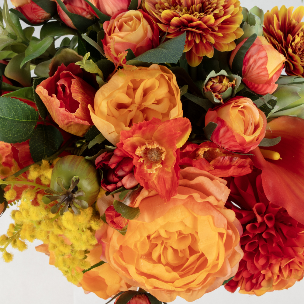 Jelli Cam Vazo Karışık Aranjman (35 CM) Jelli Cam Vazo Karışık Aranjman (35 CM) - Görsel 2