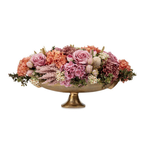 Metal Ayaklı Vazoda Karışık Aranjman (70 CM) Metal Ayaklı Vazoda Karışık Aranjman (70 CM)