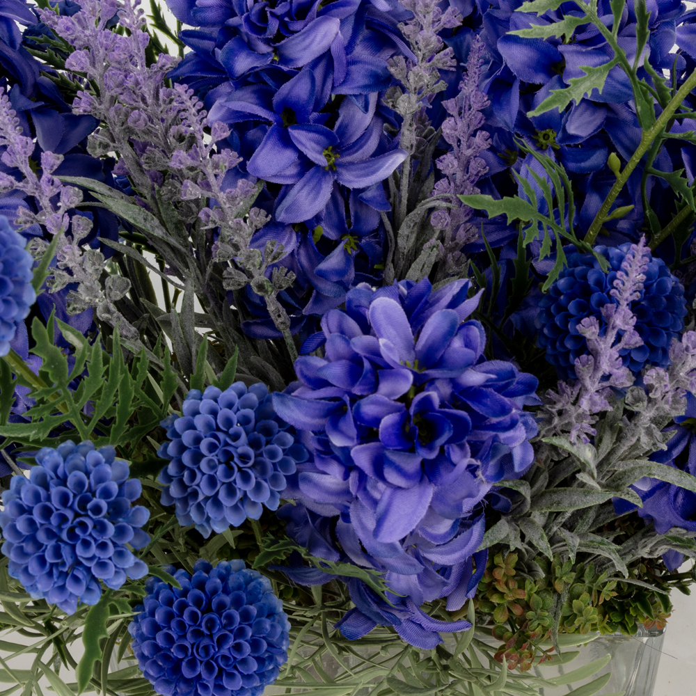 Jelli Cam Vazoda Sümbül Aranjman (34 CM) Jelli Cam Vazoda Sümbül Aranjman (34 CM) - Görsel 2