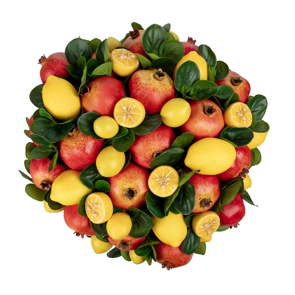 Seramik Tabakta Karışık Nar Aranjman (46 CM) Seramik Tabakta Karışık Nar Aranjman (46 CM) - Görsel 2