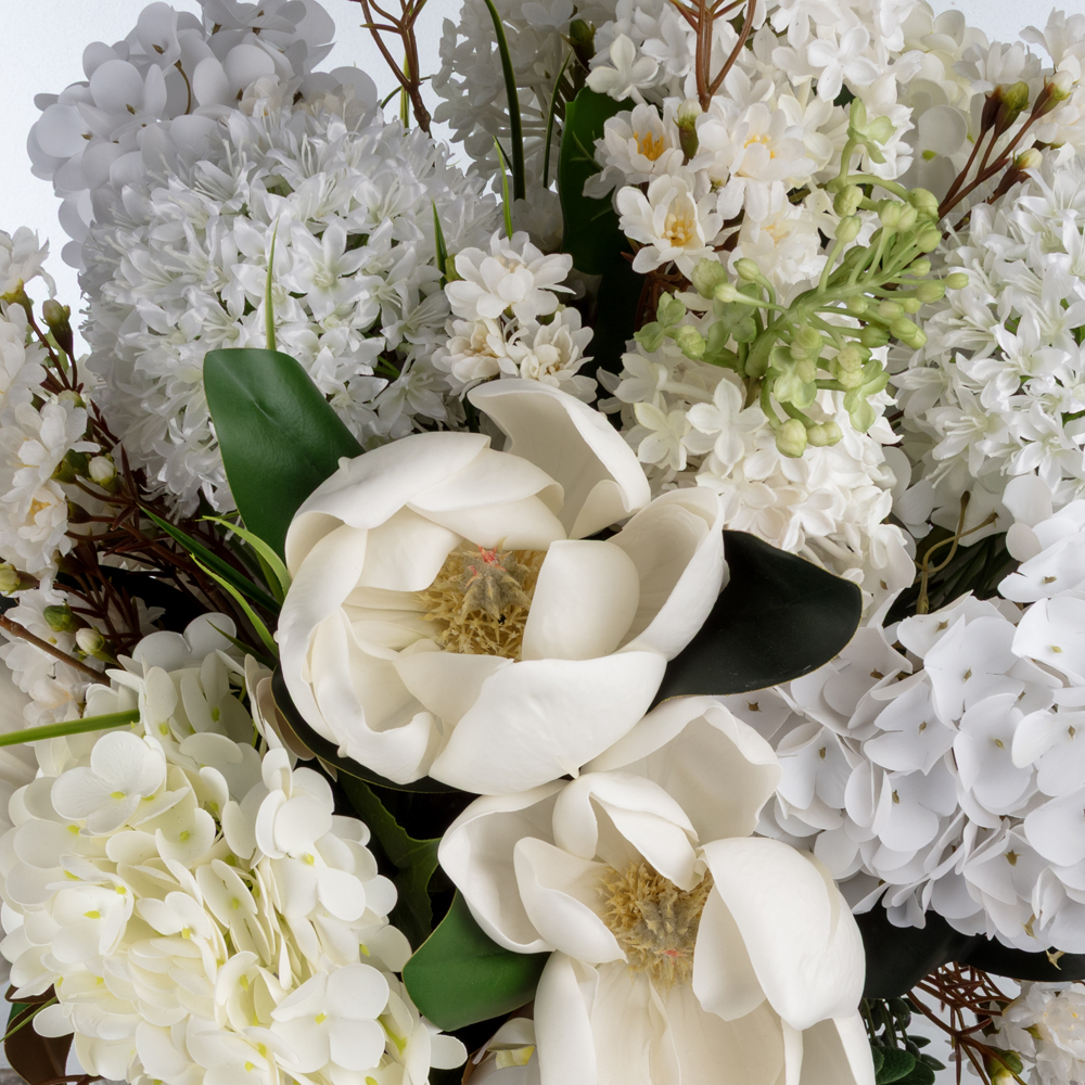 Bleu Blanc Vazoda Karışık Aranjman (75 CM) Bleu Blanc Vazoda Karışık Aranjman (75 CM) - Görsel 2