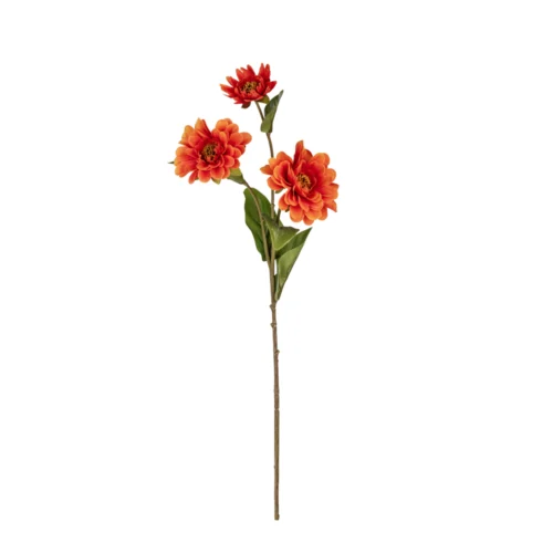 Yapay Islak Dokulu Zinnia Dal 3 Lü (72 CM)