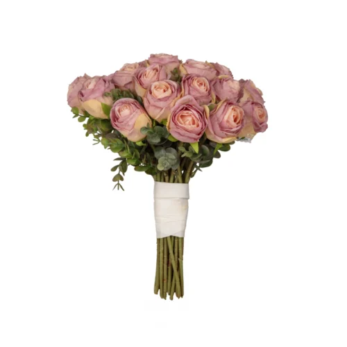 Kuru Görünümlü Pembe Gül Gelin Buketi (27 CM) Kuru Görünümlü Pembe Gül Gelin Buketi (27 CM)