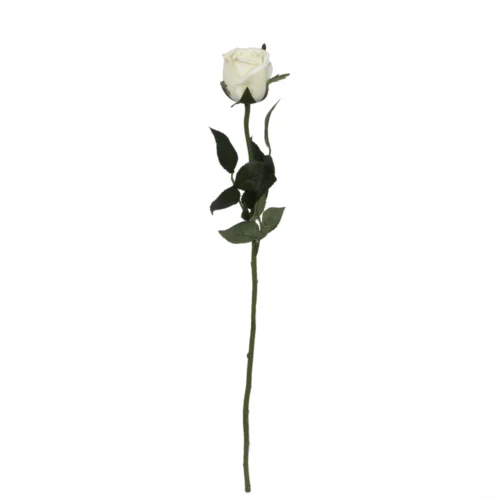 Yapay Tek Dal Islak Dokulu Gül (60 CM)