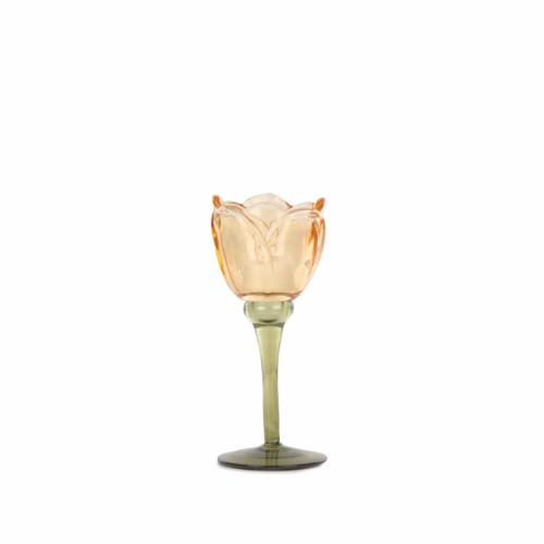 Turuncu Cam Kadeh (19 CM)