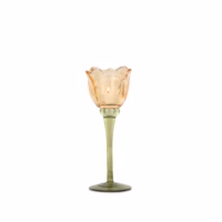 Turuncu Cam Kadeh (22 CM)
