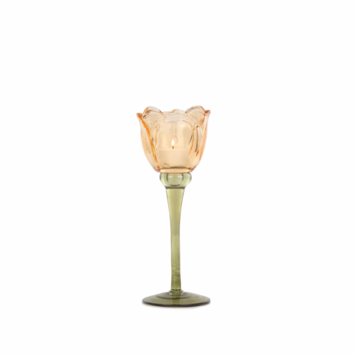 Turuncu Cam Kadeh (22 CM)