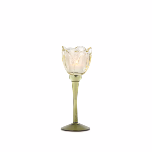 Sarı Cam Kadeh (22 CM)