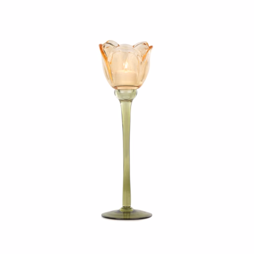 Turuncu Cam Kadeh (27 CM)
