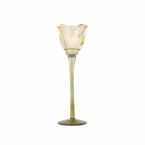 Sarı Cam Kadeh (27 CM)
