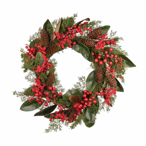 Kapı Çelengi Kozalaklı Berry (60 CM)