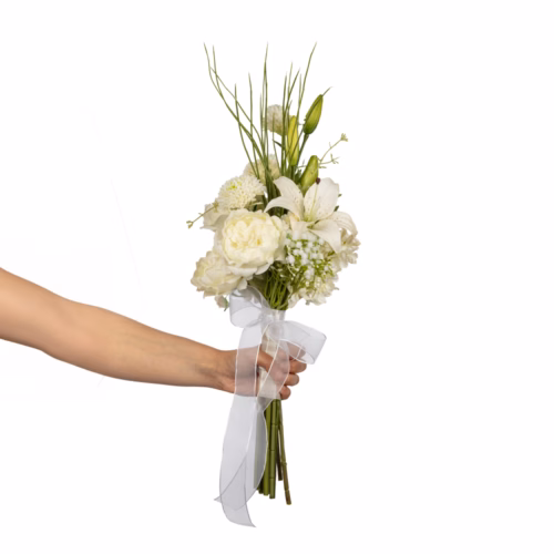 Lilyum Karışık Gelin Buketi (50 CM)