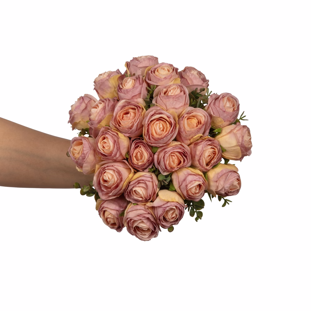 Kuru Görünümlü Gül Gelin Buketi (27 CM) - Görsel 2