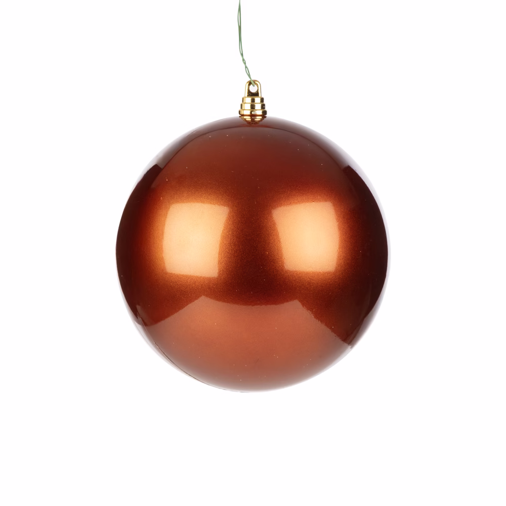 Yılbaşı Ağaç Süsü Top Candy Copper (15 CM) - Görsel 2