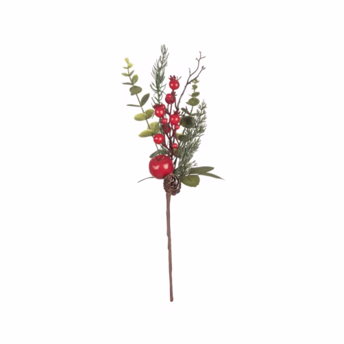 Yılbaşı Berry Elma Koni Dal (47 CM)