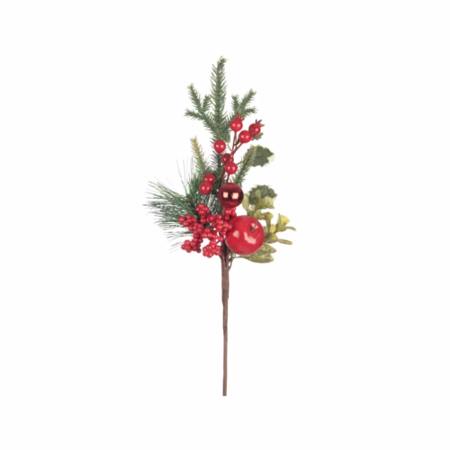 Yılbaşı Berry Elma Dal (38 CM)