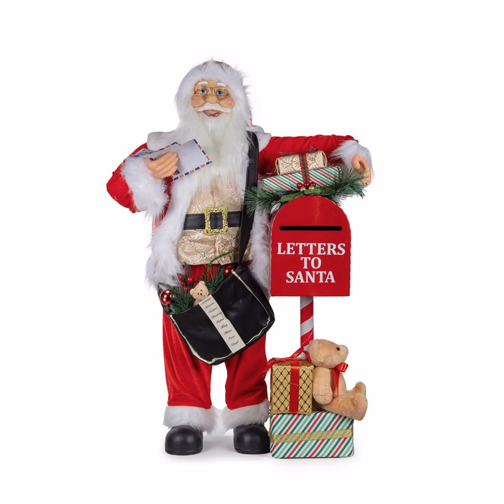 Postacı Noel Baba Işıklı Ve Müzikli (90 CM)