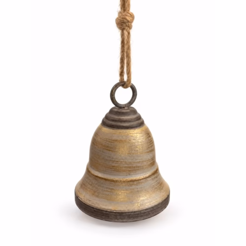 Metal Eskitme Gold Çan (20 CM)