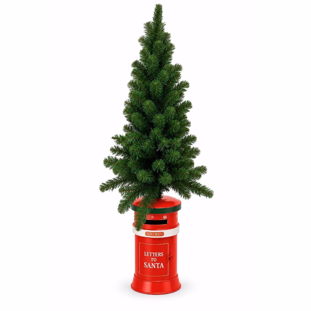 Metal Çam Ayaklık Posta Kutusu (40 CM) - Görsel 2