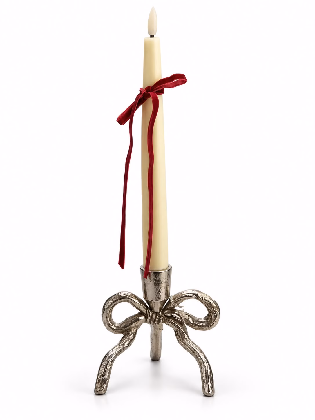 Geyikli Metal Mumluk (13 CM)